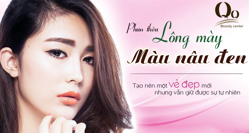 Phun lông mày màu nâu đen